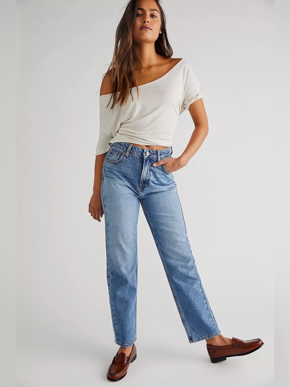 Feee people we the free Pacifica Straight-Leg Jeans